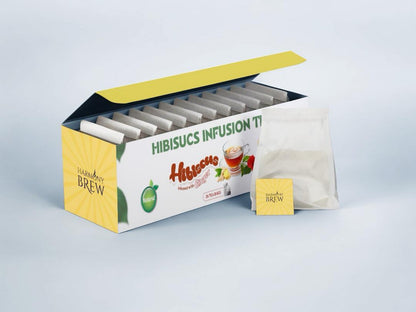 Harmony Brew Hibiscus & Ginger Tea – 20 Premium Tea Bags