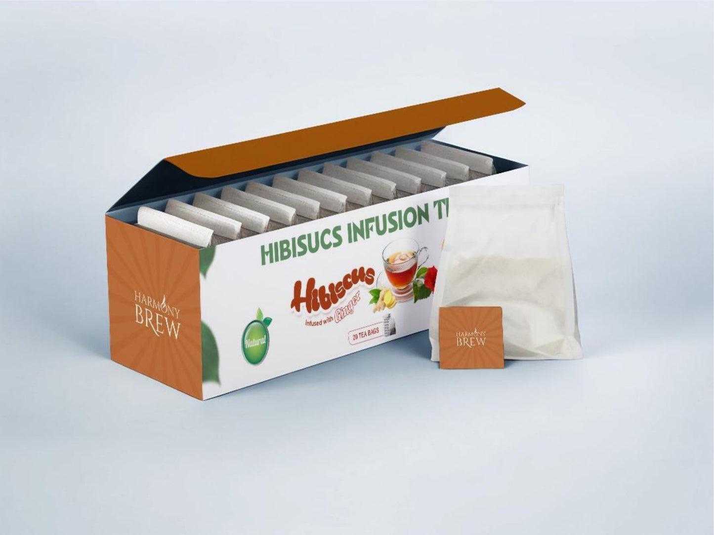Harmony Brew Hibiscus & Dates Tea – 20 Premium Tea Bags